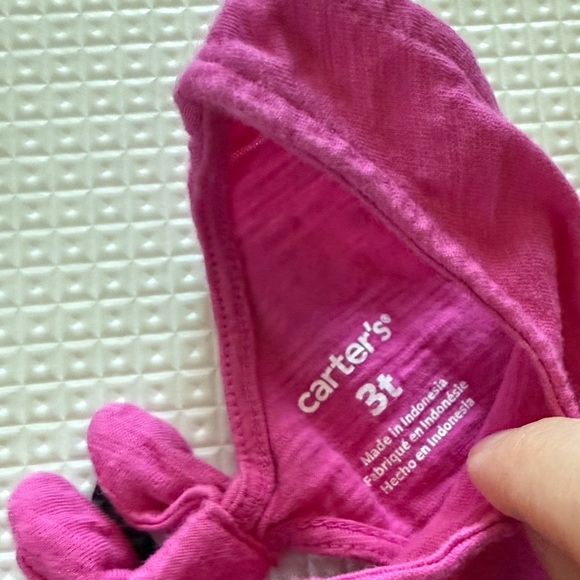 Carter’s|Baby toddler girl pink floral tunic top/shirt dress and peakaboo back - Picture 5 of 5